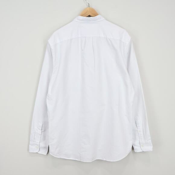 NWT J.Crew Factory Men's Tall Classic Fit Flex Oxford Shirt White Size XL-T - Picture 3 of 11